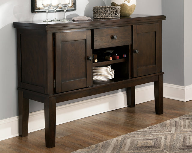 Furniture City Houma - Ashley Furniture - Haddigan Dining Server - Dining Room Server / Dark Brown - D596-60