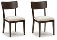 Furniture City Houma - Ashley Furniture - Mallenette Dining Chair (Set of 2) - Dining Chair (Set of 2) / Merlot - PCD607-07X2