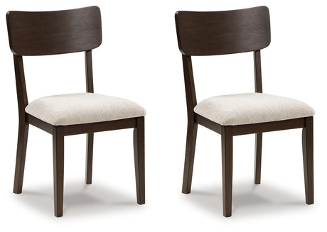 Furniture City Houma - Ashley Furniture - Mallenette Dining Chair (Set of 2) - Dining Chair (Set of 2) / Merlot - PCD607-07X2