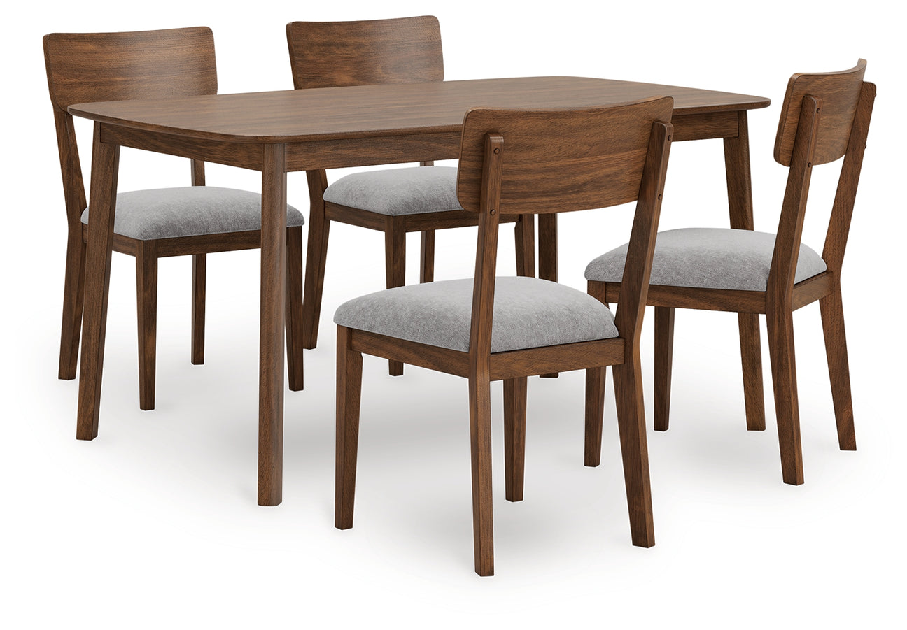 Furniture City Houma - Ashley Furniture - Tameride Dining Table and 4 Chairs (Set of 5) - Dining Room Table Set (5/CN) / Brown - PCD609-225