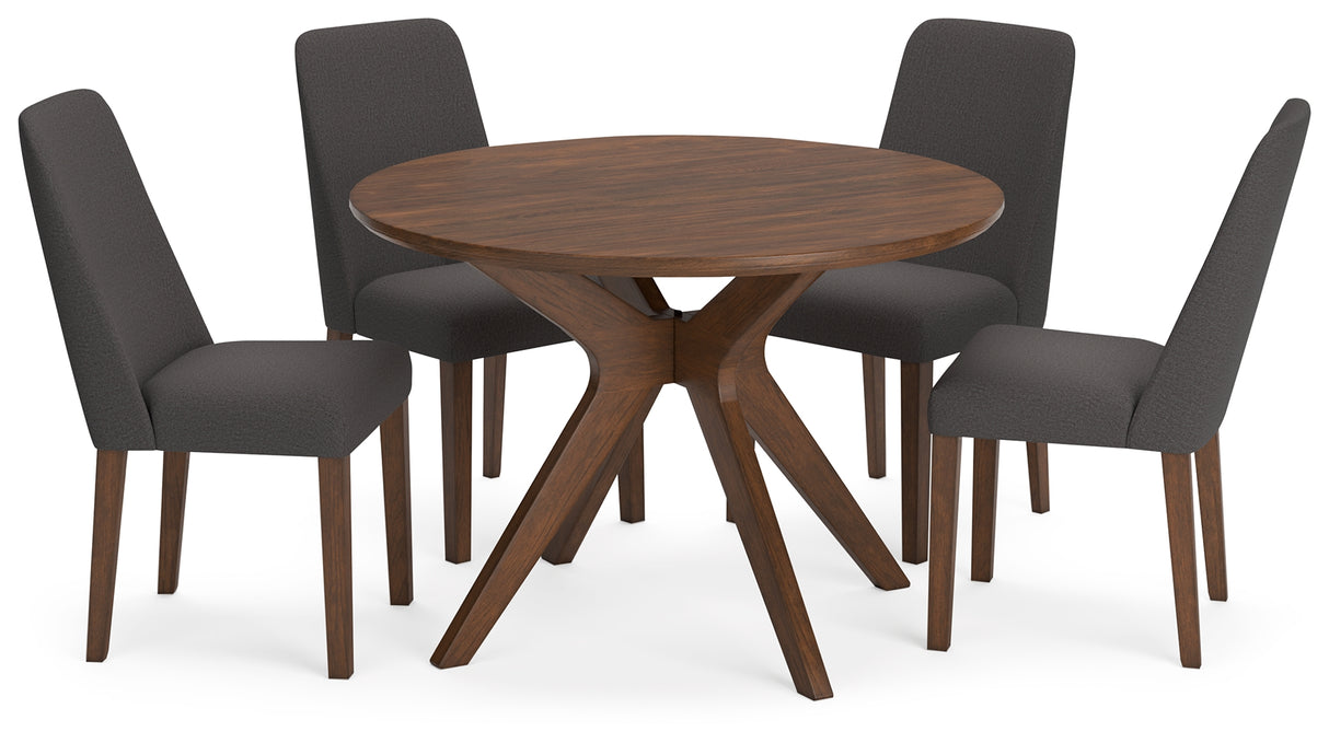 Furniture City Houma - Ashley Furniture - Lyncott Dining Table and 4 Chairs - Dining Table and 4 Chairs / Brown - D615D7