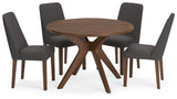 Furniture City Houma - Ashley Furniture - Lyncott Dining Table and 4 Chairs - Dining Table and 4 Chairs / Brown - D615D7
