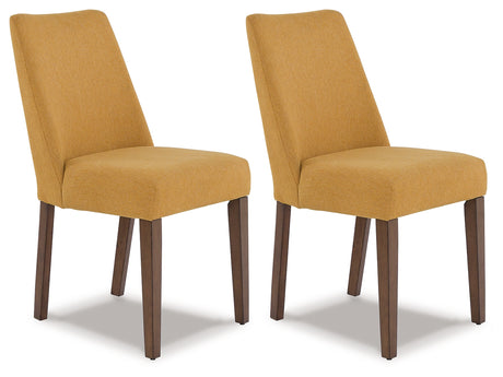 Furniture City Houma - Ashley Furniture - Lyncott Dining Chair (Set of 2) - Dining Chair (Set of 2) / Mustard/Brown - D615-04X2