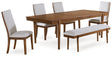 Furniture City Houma - Ashley Furniture - Lyncott Extension Dining Table, 4 Chairs and Bench - Extension Dining Table, 4 Chairs and Bench - D615D5