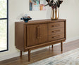 Furniture City Houma - Ashley Furniture - Lyncott Dining Server - Dining Room Server / Brown - D615-60