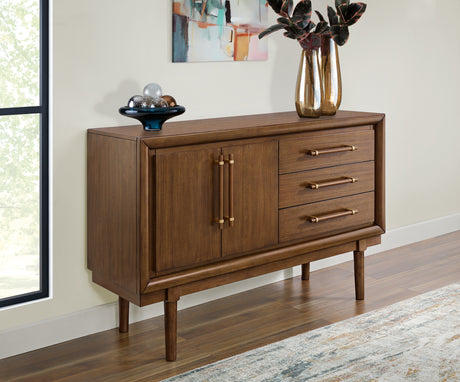 Furniture City Houma - Ashley Furniture - Lyncott Dining Server - Dining Room Server / Brown - D615-60