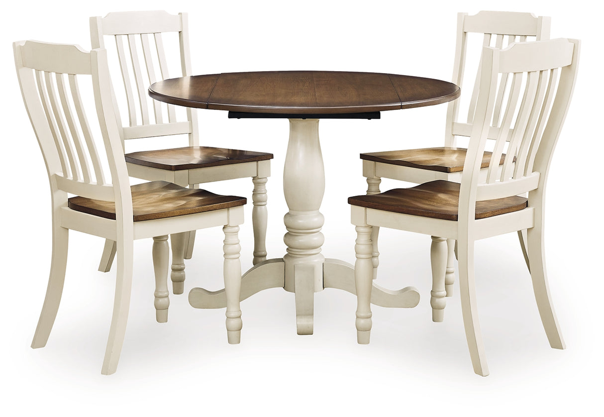 Wirloni Dining Table and 4 Chairs