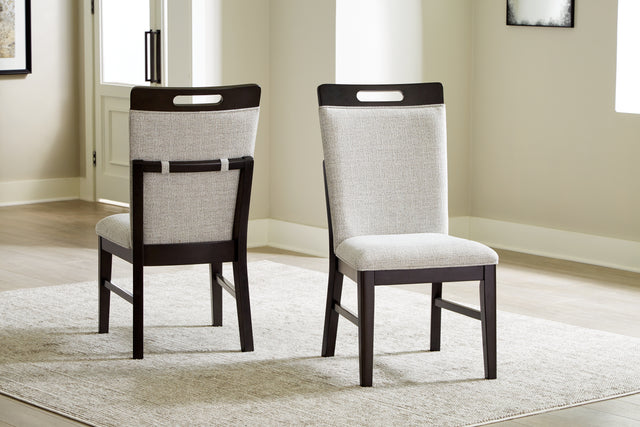 Furniture City Houma - Ashley Furniture - Neymorton Dining Chair (Set of 2) - Dining Chair (Set of 2) / Dark Grayish Brown - D618-01X2