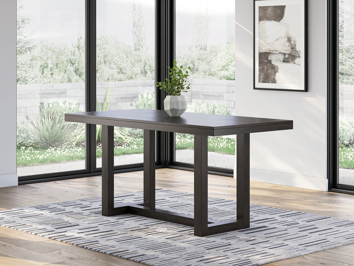 Furniture City Houma - Ashley Furniture - Neymorton Counter Height Dining Table - RECT Dining Room Counter Table / Dark Grayish Brown - D618-13