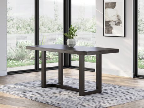 Furniture City Houma - Ashley Furniture - Neymorton Counter Height Dining Table - RECT Dining Room Counter Table / Dark Grayish Brown - D618-13