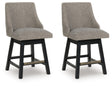 Furniture City Houma - Ashley Furniture - Neymorton Counter Height Barstool (Set of 2) - Counter Height Barstool (Set of 2) / Dark Grayish Brown - D618-224X2