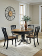 Furniture City Houma - Ashley Furniture - Clorazi Extension Dining Table and 4 Chairs - Extension Dining Table and 4 Chairs - PCD619D2