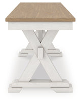 Purlaney Extension Dining Table, 4 Chairs and Bench