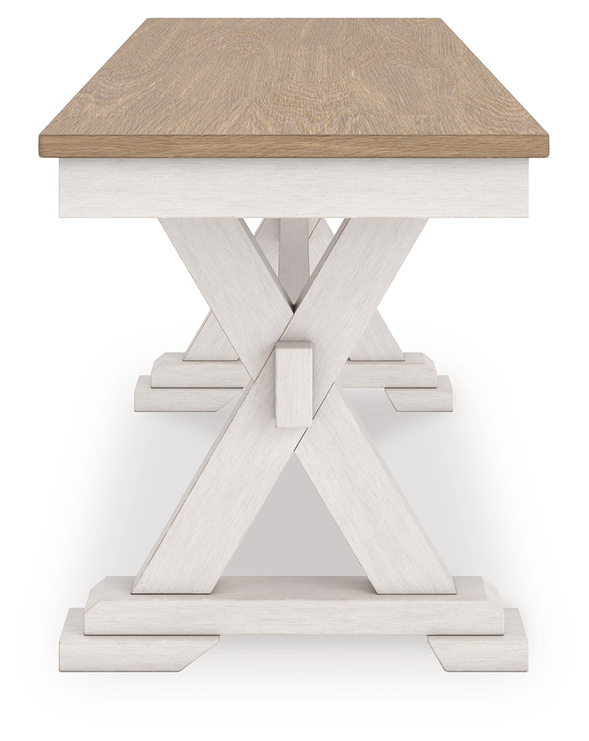 Purlaney Extension Dining Table, 4 Chairs and Bench