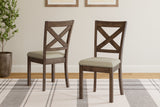Furniture City Houma - Ashley Furniture - Moriville Dining Room - Dining Chair (Set of 2) / Beige - D631-01X2