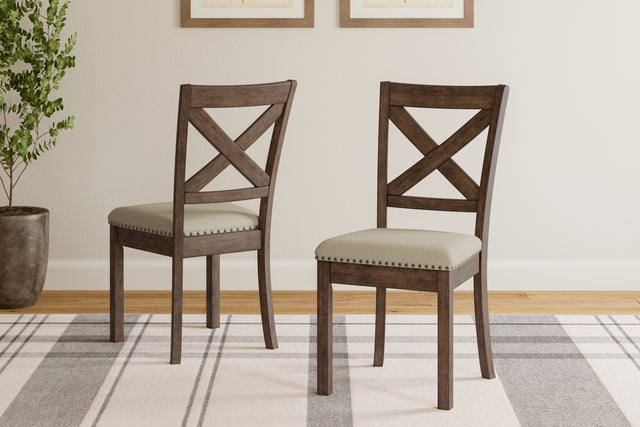Furniture City Houma - Ashley Furniture - Moriville Dining Chair (Set of 2) - Dining Chair (Set of 2) / Beige - D631-01X2