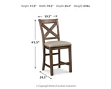Moriville Counter Height Bar Stool (Set of 2)
