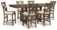 Furniture City Houma - Ashley Furniture - Moriville Counter Height Dining Table and 6 Barstools - Counter Height Dining Table and 6 Barstools - D631D10
