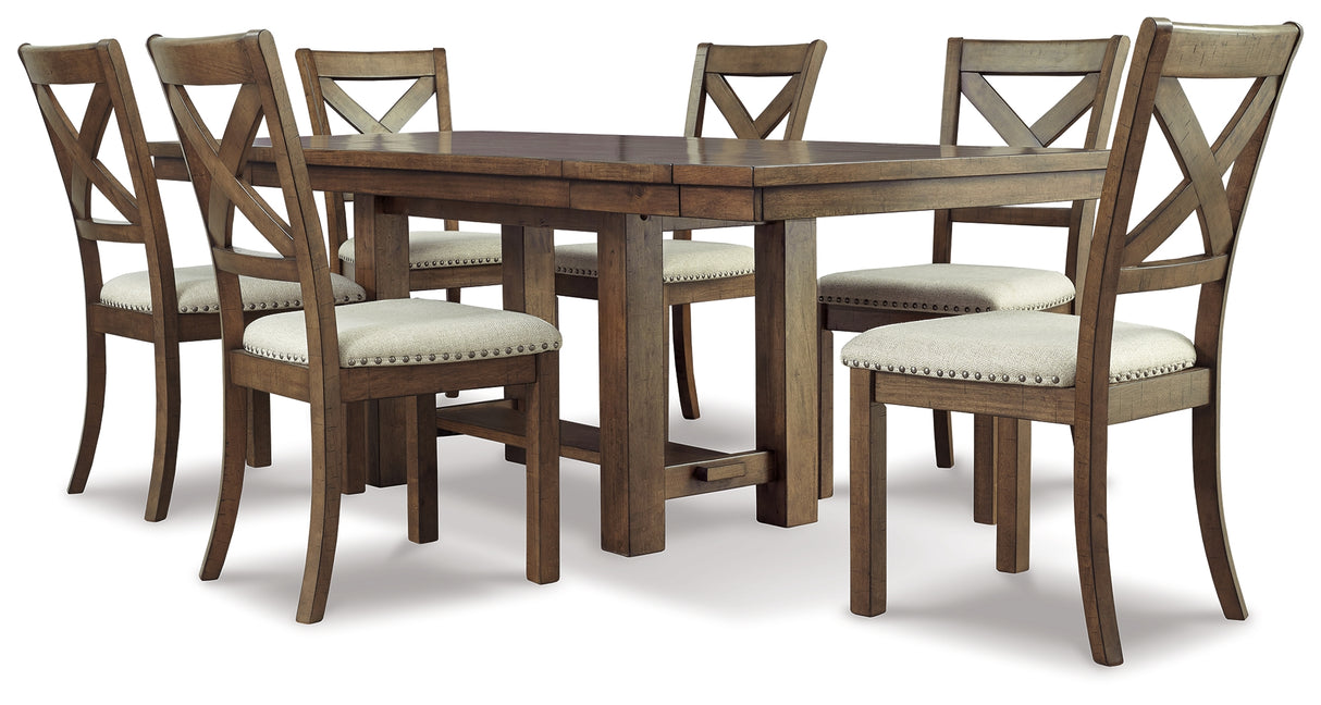Furniture City Houma - Ashley Furniture - Moriville Dining Table and 6 Chairs - Dining Table and 6 Chairs - D631D11