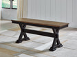 Furniture City Houma - Ashley Furniture - Wildenauer Dining Room - Dining Room Buffet / Brown/Black / 59"W x 18"D x 37"H - D634-80