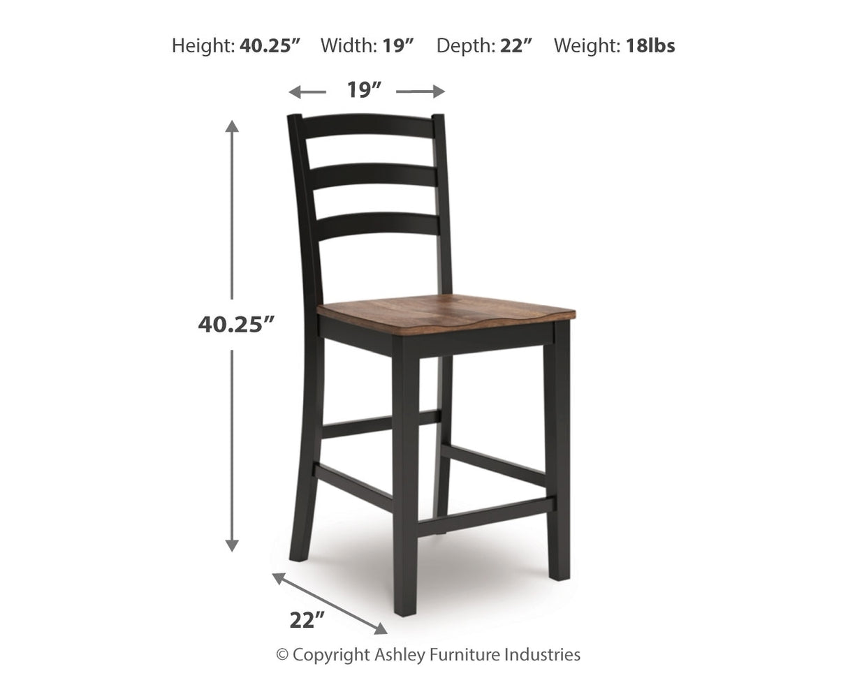 Wildenauer Counter Height Dining Table and 6 Barstools