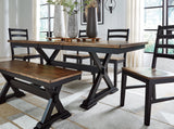 Wildenauer Dining Table, 4 Chairs and Bench