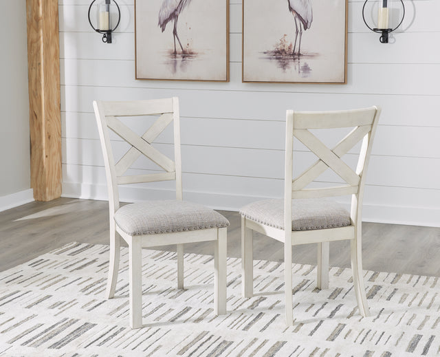 Furniture City Houma - Ashley Furniture - Robbinsdale Dining Chair (Set of 2) - Dining Chair (Set of 2) / Antique White - D642-01X2