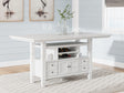 Furniture City Houma - Ashley Furniture - Robbinsdale Counter Height Dining Table - Counter Height Dining Table / Antique White - D642D7