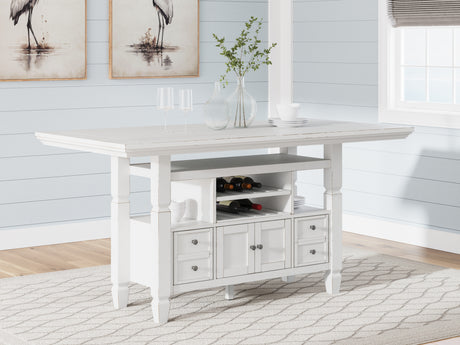 Furniture City Houma - Ashley Furniture - Robbinsdale Counter Height Dining Table - Counter Height Dining Table / Antique White - D642D7