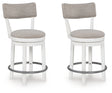 Furniture City Houma - Ashley Furniture - Robbinsdale Counter Height Barstool (Set of 2) - Counter Height Barstool (Set of 2) / Antique White - D642-224X2