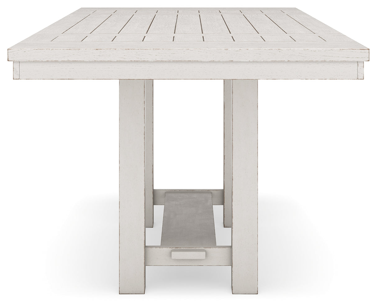 Robbinsdale Counter Height Dining Table, 4 Barstools and Bench