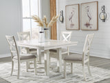 Furniture City Houma - Ashley Furniture - Robbinsdale Dining Table and 4 Chairs - Dining Table and 4 Chairs / Antique White - D642D3