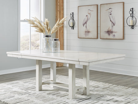 Furniture City Houma - Ashley Furniture - Robbinsdale Dining Extension Table - RECT Dining Room EXT Table / Antique White - D642-45