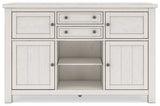 Robbinsdale Counter Height Dining Table, 2 Barstools, Bench and Server