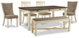 Furniture City Houma - Ashley Furniture - Bolanburg Dining Table, 4 Chairs and Bench - Dining Table, 4 Chairs and Bench - D647D34