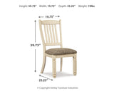 Bolanburg Dining Table, 4 Chairs, Bench, Server and Display Cabinet