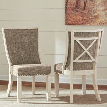 Furniture City Houma - Ashley Furniture - Bolanburg Dining Chair (Set of 2) - Dining Chair (Set of 2) / Two-tone - D647-02X2