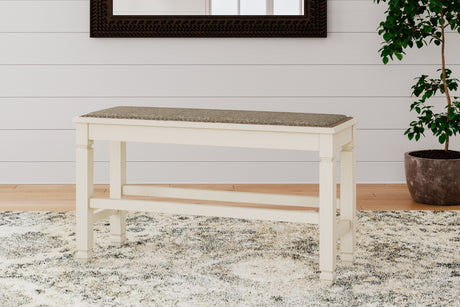 Furniture City Houma - Ashley Furniture - Bolanburg Counter Height Dining Bench - DBL Counter UPH Bench (1/CN) / Two-tone / 42"W x 15"D x 24"H - D647-09