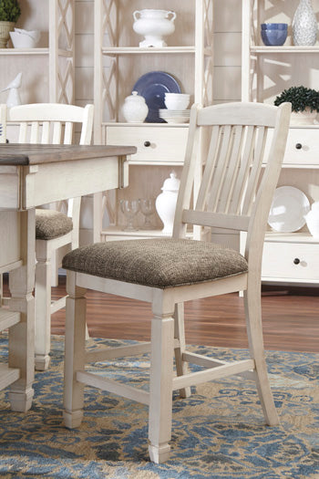 Furniture City Houma - Ashley Furniture - Bolanburg Counter Height Bar Stool (Set of 2) - Counter Height Bar Stool (Set of 2) / Two-tone - D647-124X2