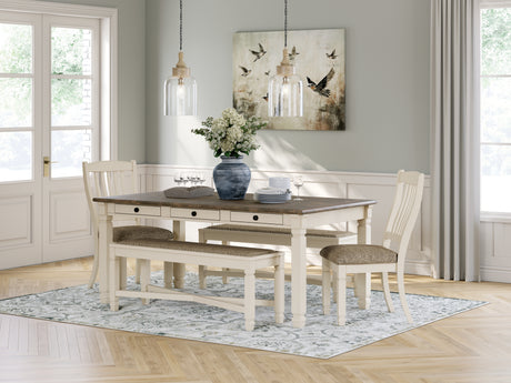 Furniture City Houma - Ashley Furniture - Bolanburg Dining Table with 2 Chairs and 2 Benches - Dining Table with 2 Chairs and 2 Benches - D647D7