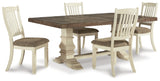 Bolanburg Extension Dining Table and 4 Chairs