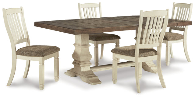 Furniture City Houma - Ashley Furniture - Bolanburg Extension Dining Table and 4 Chairs - Extension Dining Table and 4 Chairs - D647D15