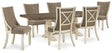Furniture City Houma - Ashley Furniture - Bolanburg Dining Table and 6 Chairs - Dining Table and 6 Chairs / Antique White - D647D36
