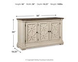 Bolanburg Counter Height Dining Table, 4 Barstools, Bench and Server