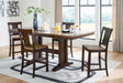 Furniture City Houma - Ashley Furniture - Rylandeen Counter Height Extension Dining Table and 4 Barstools - Counter Height Extension Dining Table and 4 Barstools - PCD651D3