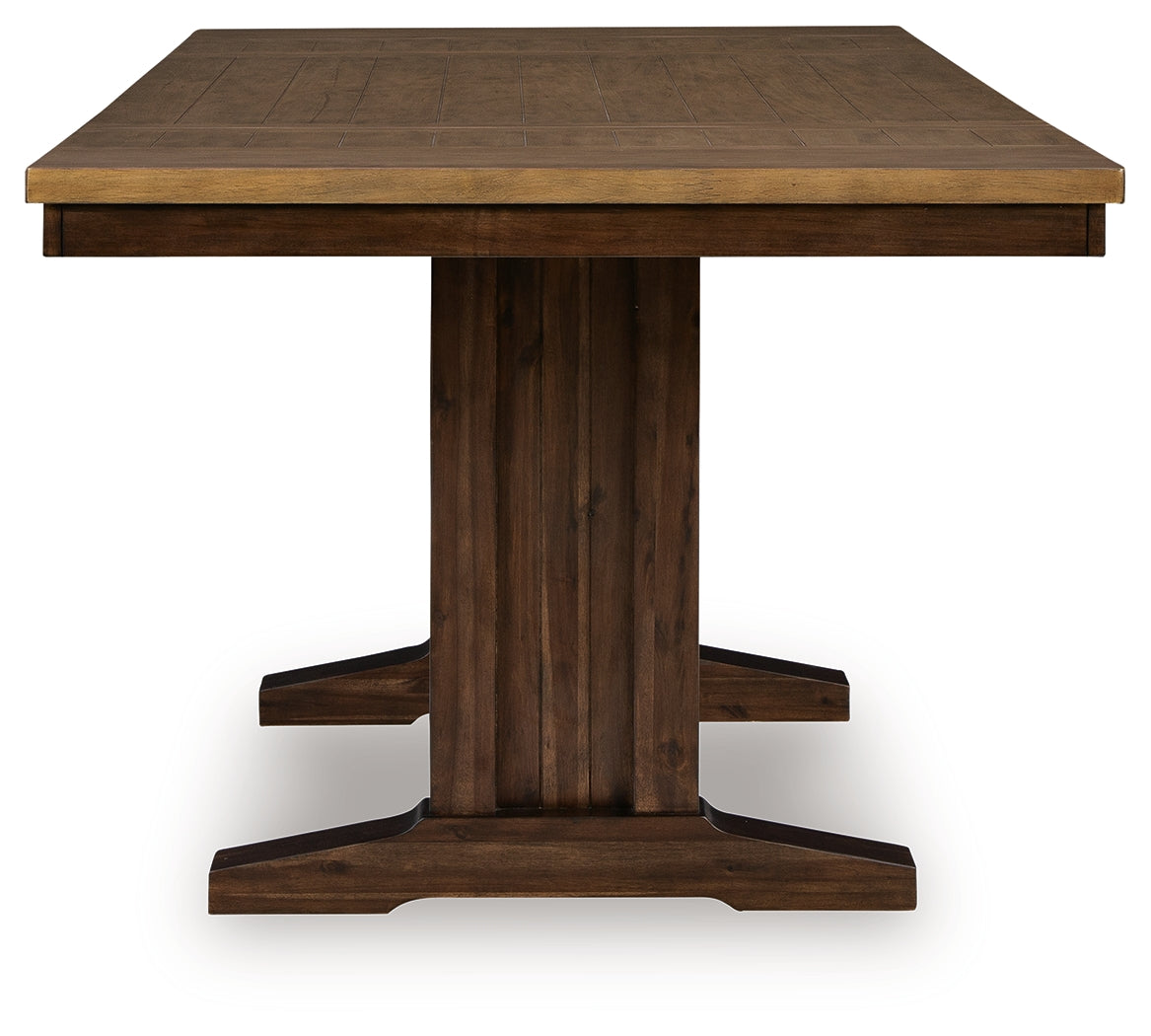 Rylandeen Counter Height Extension Dining Table and 4 Barstools