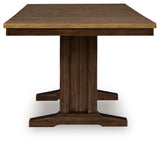 Rylandeen Counter Height Extension Dining Table and 4 Barstools