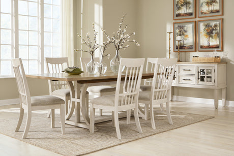 Furniture City Houma - Ashley Furniture - Shaybrock Dining Table and 6 Chairs - Dining Table and 6 Chairs / Multi - D683D4