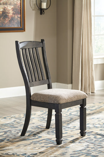 Furniture City Houma - Ashley Furniture - Tyler Creek Dining Chair (Set of 2) - Dining Chair (Set of 2) / Black/Grayish Brown - D736-01X2