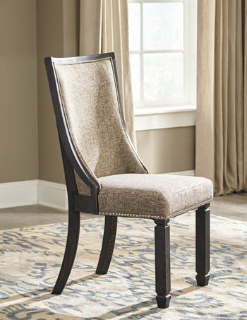 Furniture City Houma - Ashley Furniture - Tyler Creek Dining Chair (Set of 2) - Dining Chair (Set of 2) / Black/Grayish Brown - D736-02X2